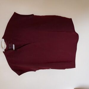 Figs Rafaela Oversized Scrub Top - M / Burgundy